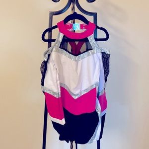 A Wish Come True Flying High Fushia IMC shortall dance costume. New never worn